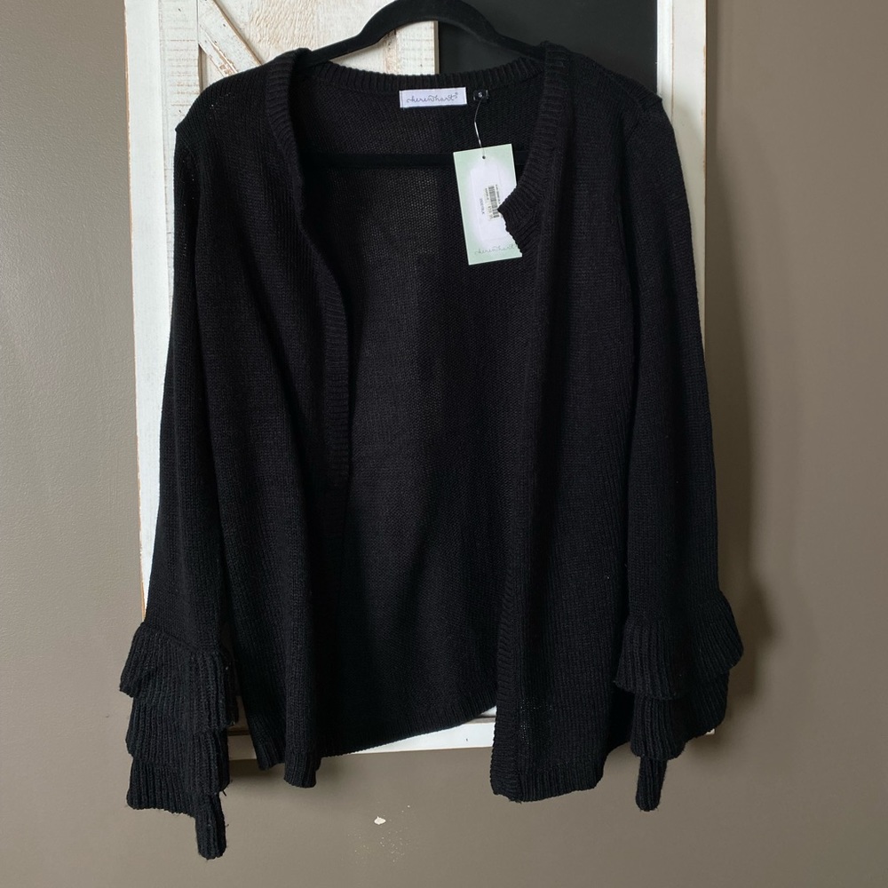 Small Knit Bell Sleeve Cardigan Keren Hart Lammles